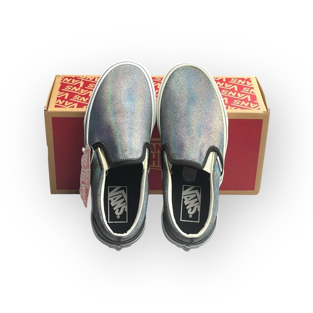 new Vans ™ ®✌︎︎ Prismatic Suede Slip On Sneakers ✌︎︎ Shiny Rainbow Reflective 6 - Picture 14 of 16